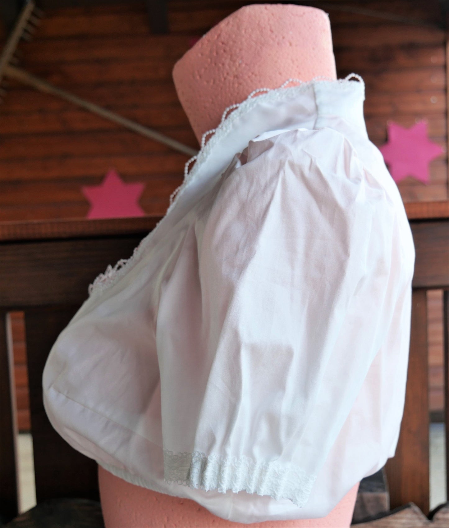 Dirndlbluse Krüger Collections, Laureen, ecru, Stehkragen Dirndlblusen Krüger