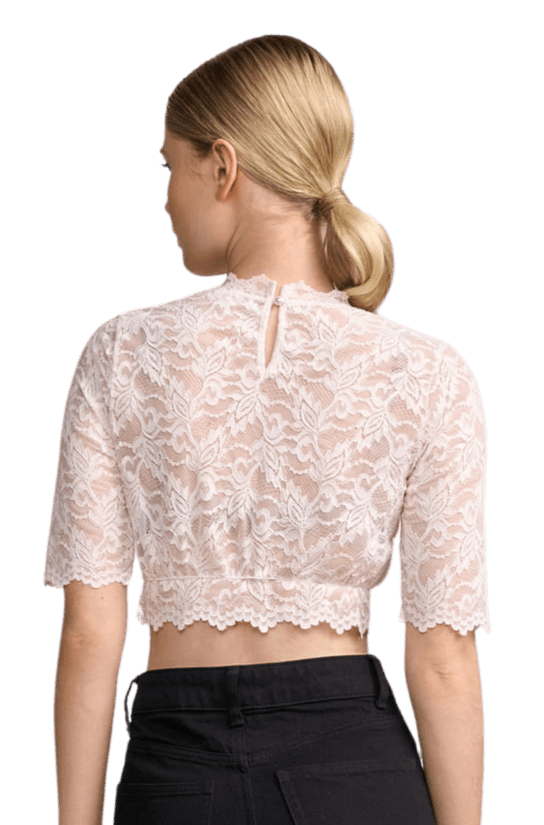 Dirndlbluse Krüger, Jarla, halbarm, Crop Top, ecru, Dirndlblusen Krüger