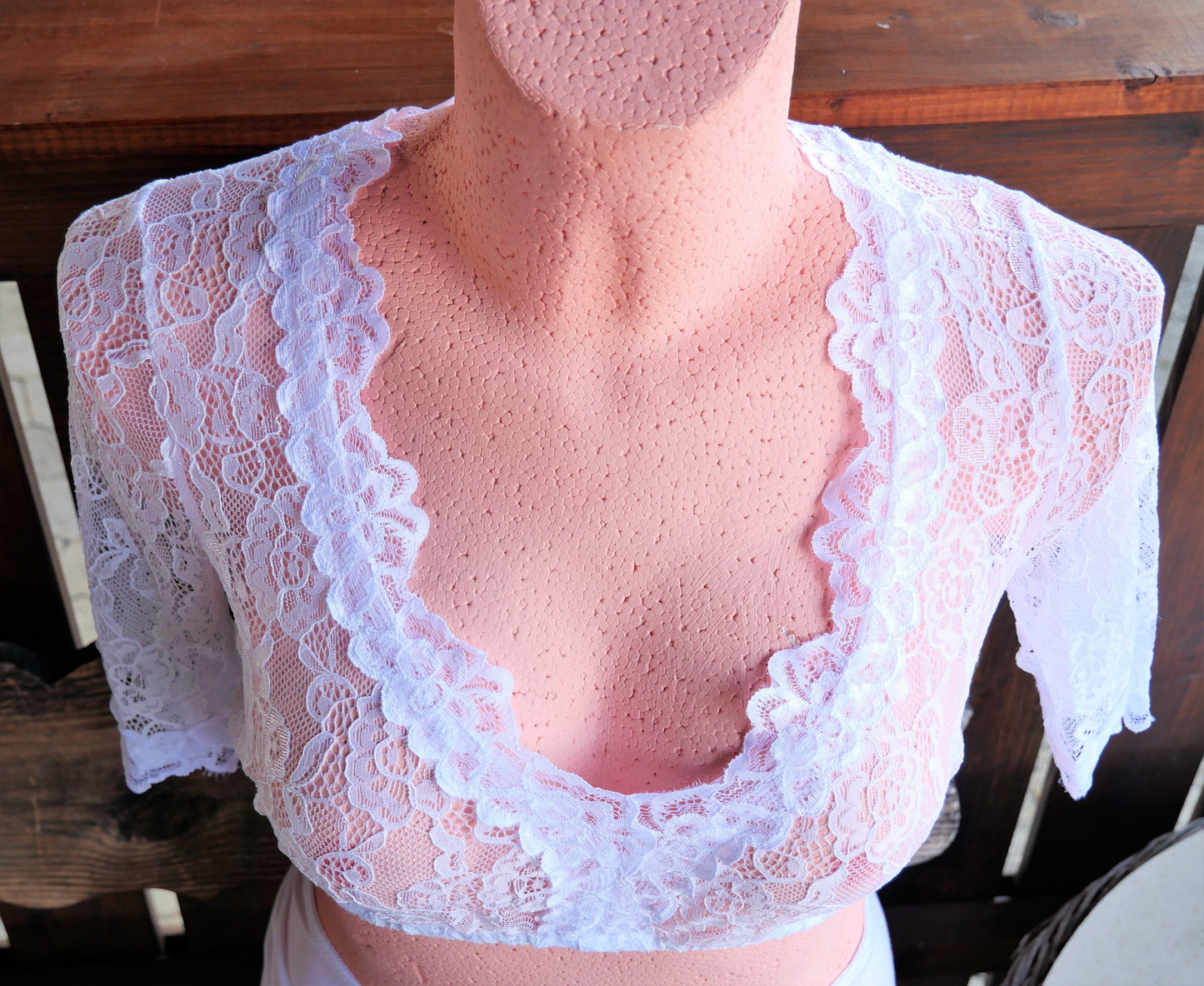 Dirndlbluse Krüger Madl, Cassandra, weiß, halbarm Dirndlblusen Krüger