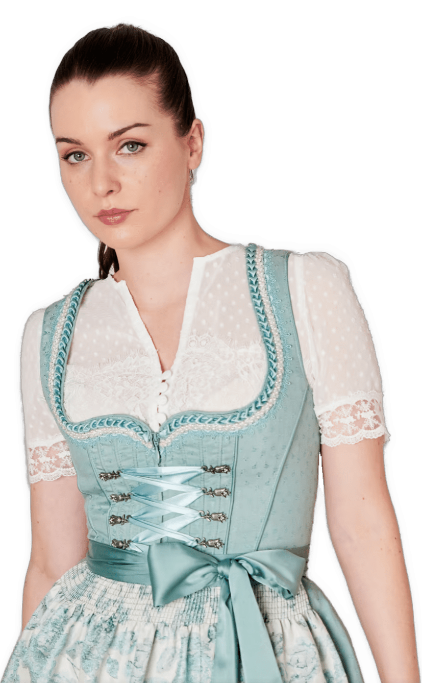 Dirndlbluse Krüger, Marianna, kurzarm, Crop Top, ecru, Dirndlblusen Krüger