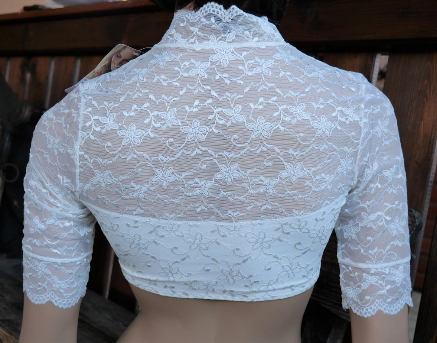 Dirndlbluse Nina von C., ecru, hochgeschlossen Dirndlblusen Nina von C.