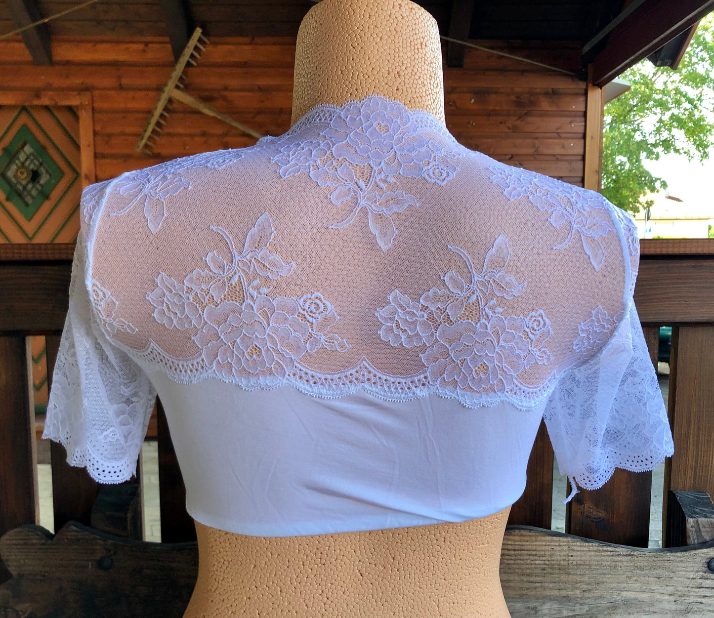 Dirndlbluse Nina von C, Madlen, weiß, Spitze, Knöpfe Dirndlblusen Nina von C.