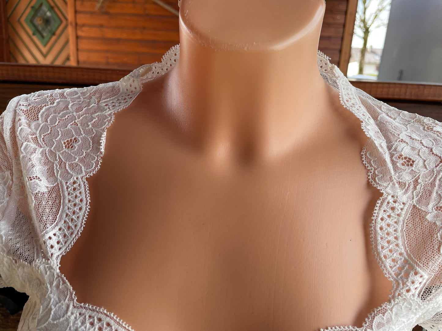 Dirndlbluse Nina von C., Mara, champagner, kurzarm, Blüten Dirndlblusen Nina von C.