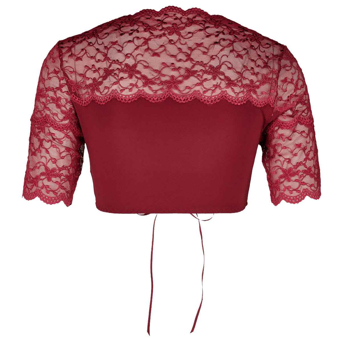 Dirndlbluse Nina von C., Martina, bordeaux, halbarm, Zugband Dirndlblusen Nina von C.