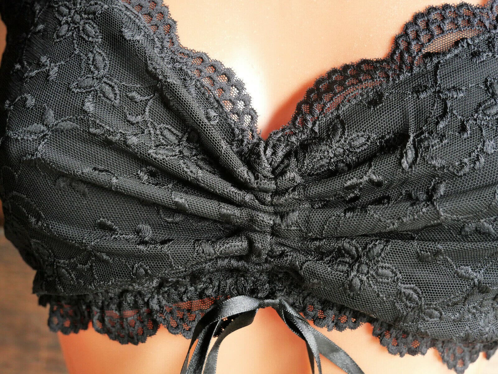 Dirndlbluse Nina von C., Moni, schwarz, kurzarm, Zugband Dirndlblusen Nina von C.