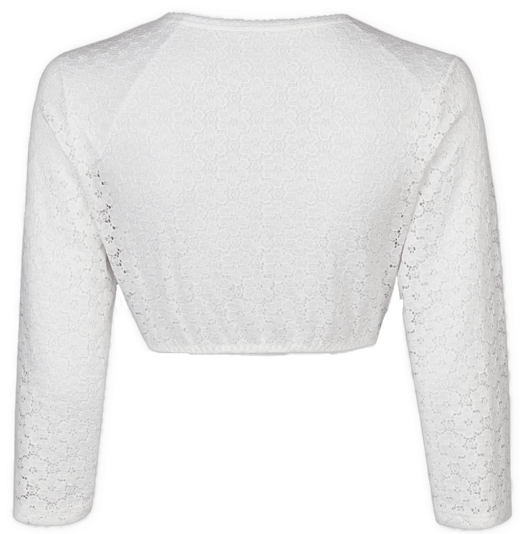 Dirndlbluse Nina von C., Muriel, weiß, 3/4 Arm, V-Ausschnitt Dirndlblusen Nina von C.