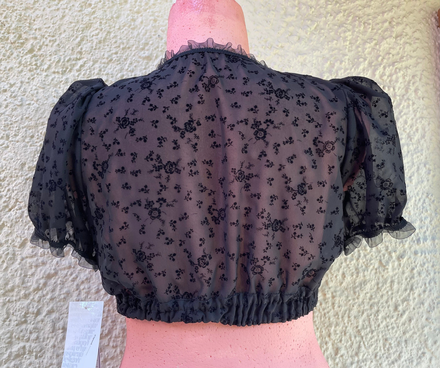 Dirndlbluse Sportalm, Klara, schwarz, kurzarm, V- Ausschnitt Dirndlblusen Sportalm
