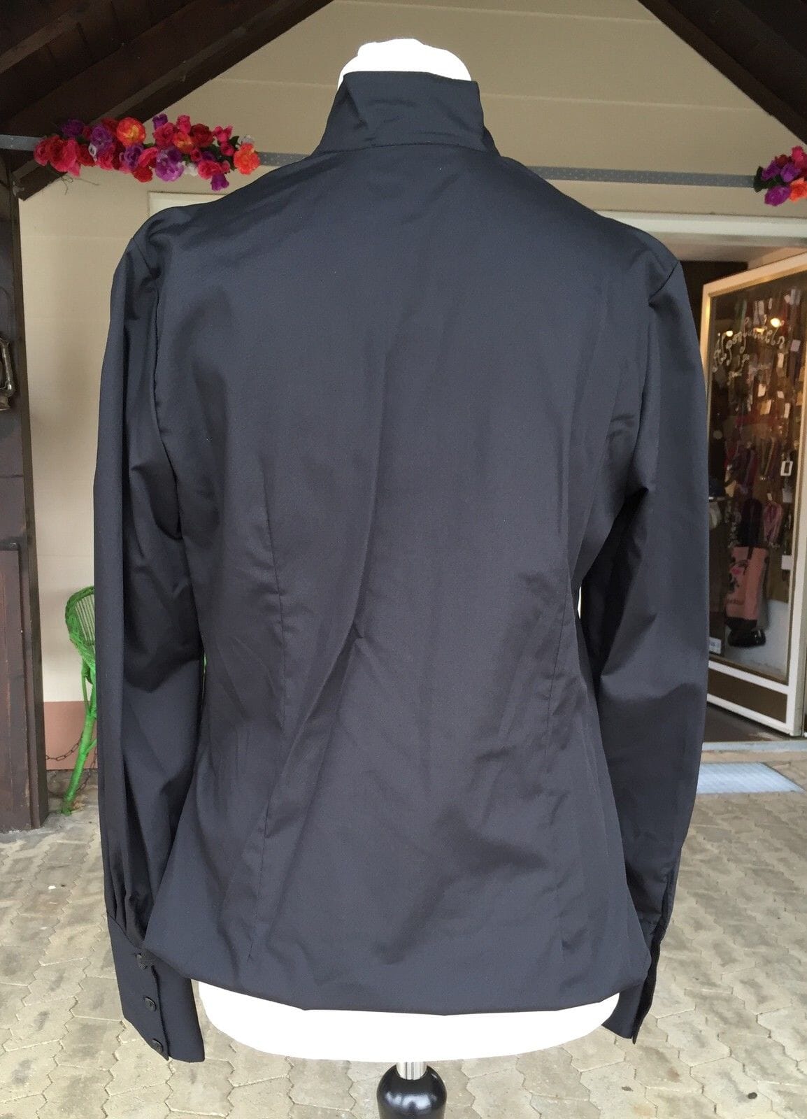 Dirndlbluse, Trachtenbluse Kinga Mathe, Karla, schwarz, Spitze Dirndlblusen Kinga Mathe