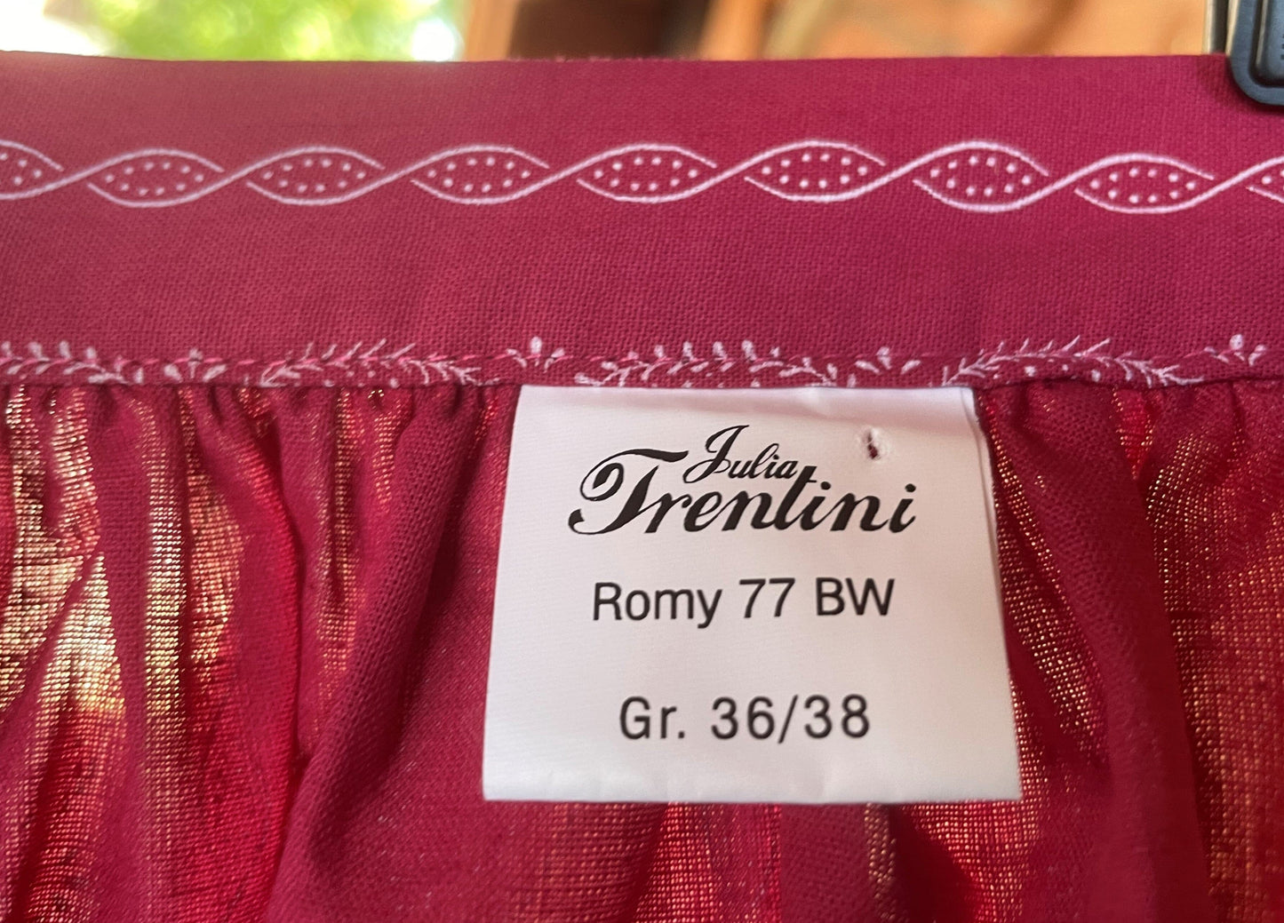 Dirndlschürze, Julia Trentini, Romy 77, 80er pink, Gr. 1 Schürze Julia Trentini