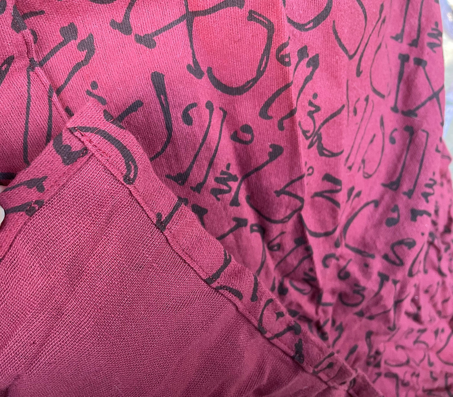 Dirndlschürze, Schürze, bordeaux, burgund, Midi für 70 cm, Gr. 2 Schürze Eigenmarke