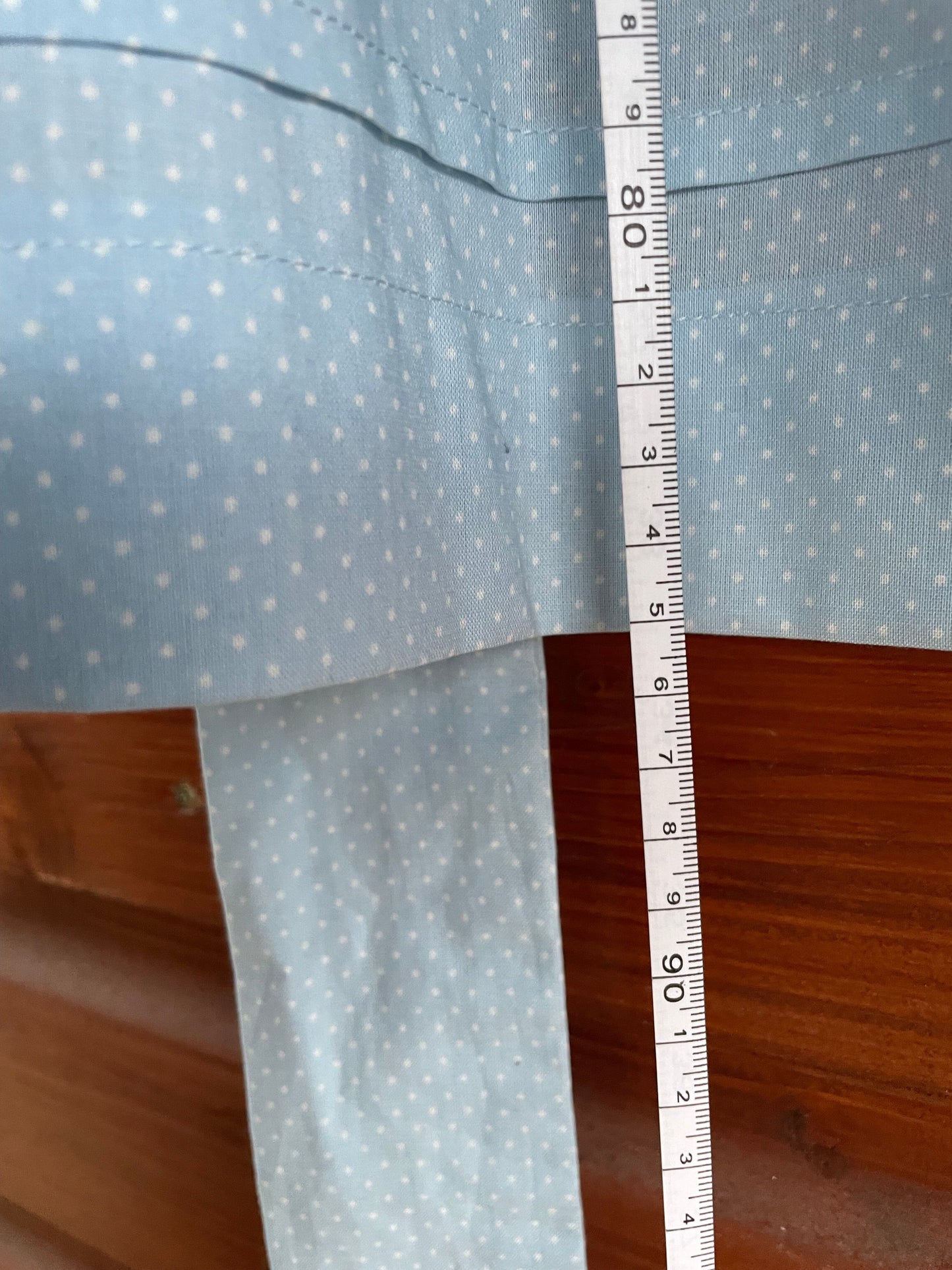 Dirndlschürze, Schürze, hellblau, Gr. 3, für 90er 95er Schürze Eigenmarke