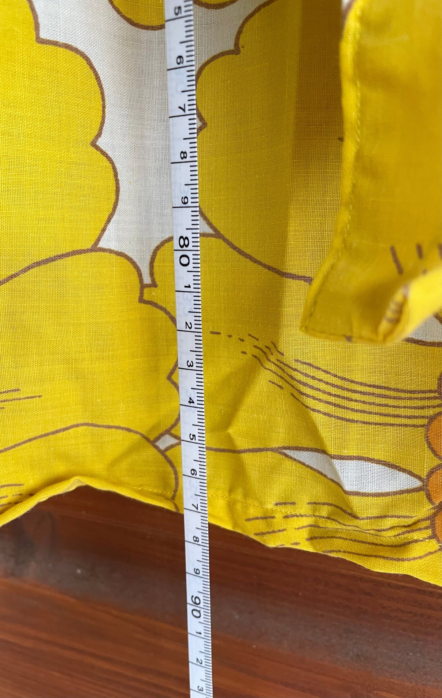 Dirndlschürze, Schürze, Retro gelb für 90er, Gr. 1 Schürze Eigenmarke