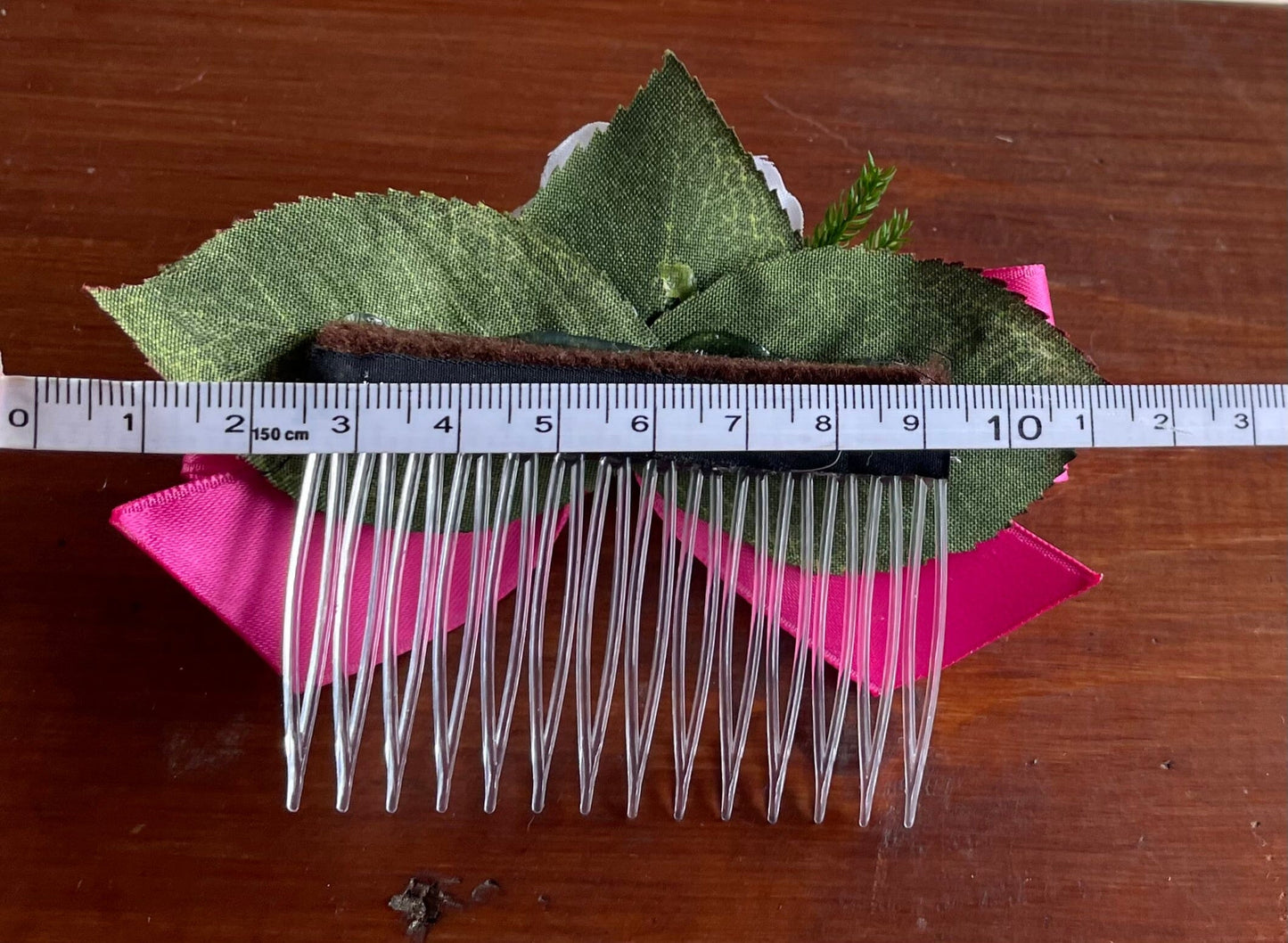 Haarschmuck, Haarkamm, Braut, Dirndl, Satin, Pink Haarschmuck Münchner Herzblut