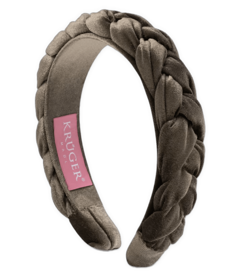 Haarschmuck, Haarreifen Samt blau, bordeaux, beige, braun, grün, rosa Haarschmuck Alpenwahn Olivgrün