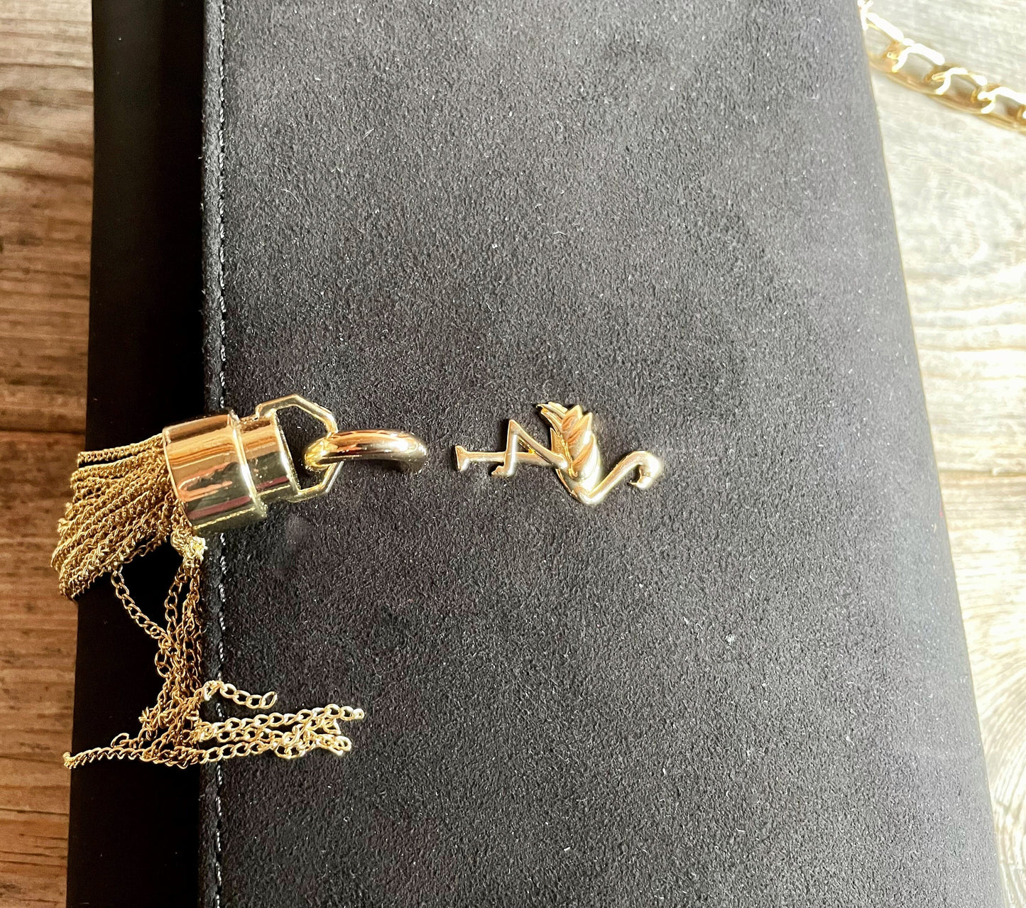 Handtasche, Umhängetasche, Menbur, schwarz Wildleder Accessoires Menbur
