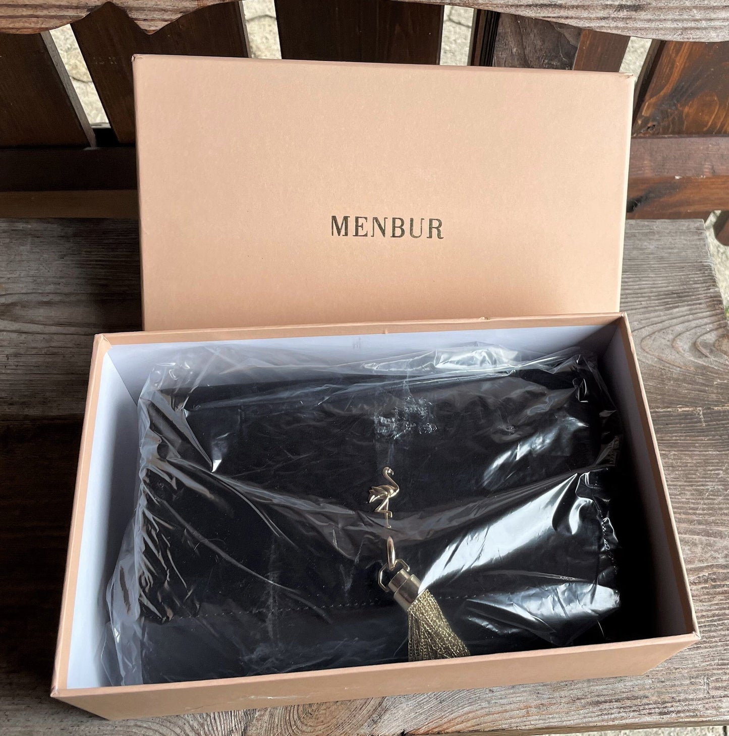 Handtasche, Umhängetasche, Menbur, schwarz Wildleder Accessoires Menbur