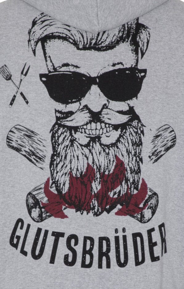 Herrenjacke, Sweat Hoodie HangOwear, Glutsbrüder grau Jacke HangOwear