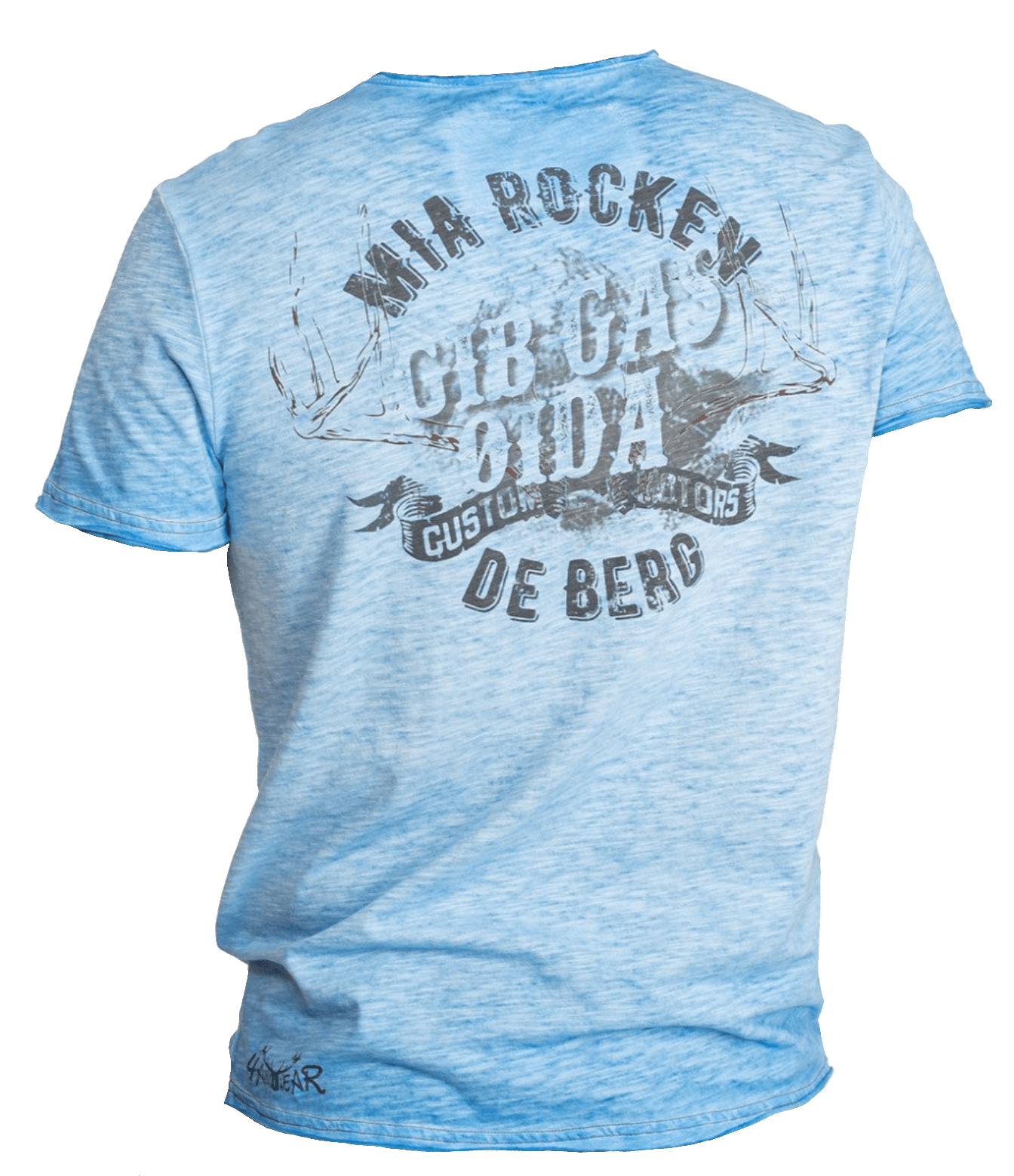 Herrenshirt, Trachten Shirt, HangOwear, Till, blau, AR, Übergröße Herrenshirt HangOwear