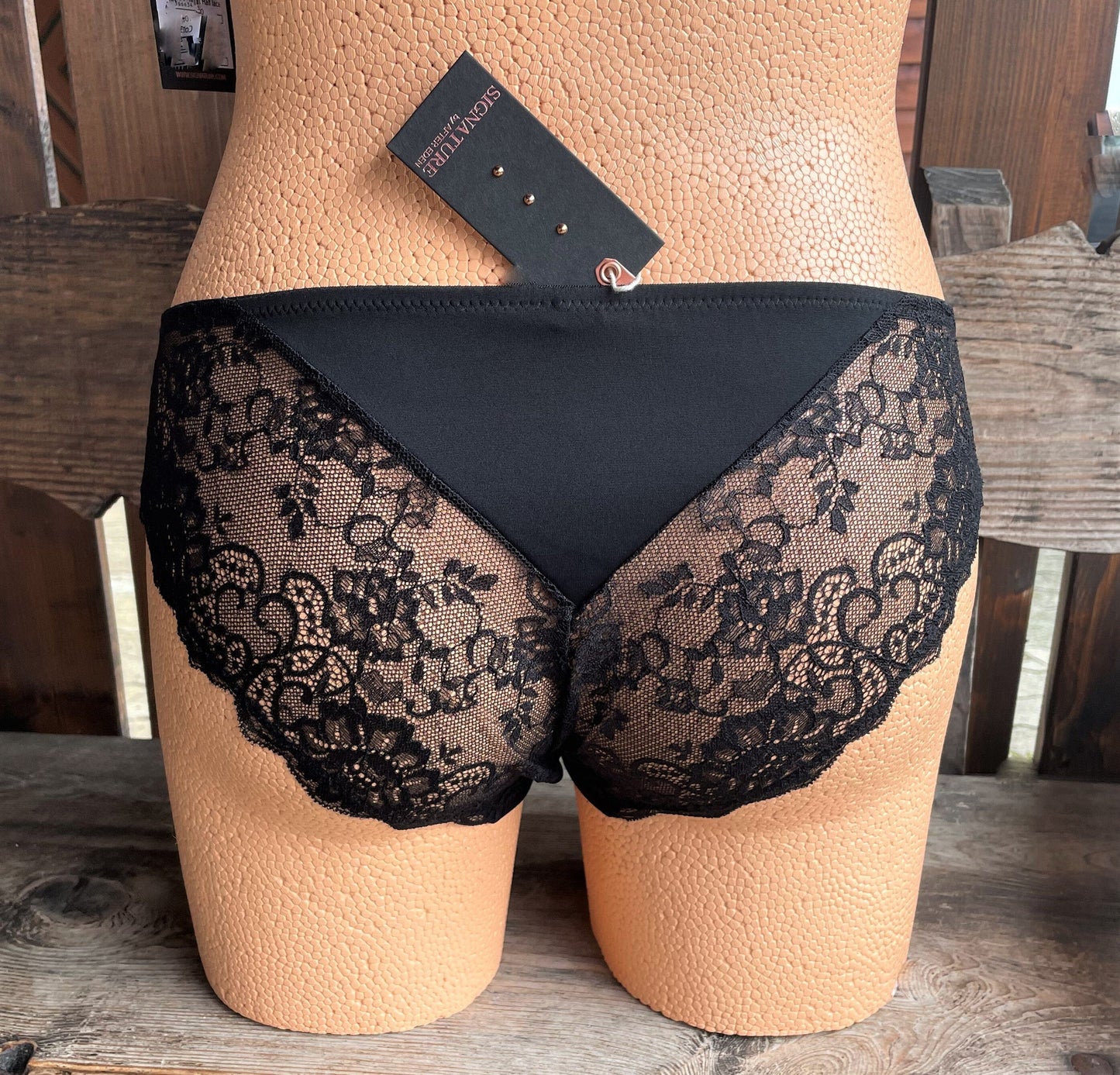 Hipster, Slip, After Eden, schwarz, Spitze Slip After Eden