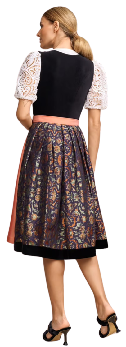 Dirndl Krüger Collections, Jacinta, 70 cm, Samt, schwarz