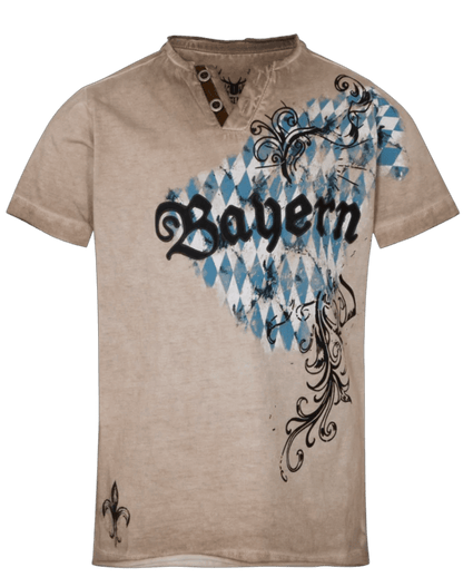 Kinder Buamshirt, HangOwear, Zerres Kids, Bayern, beige Kindershirt HangOwear 