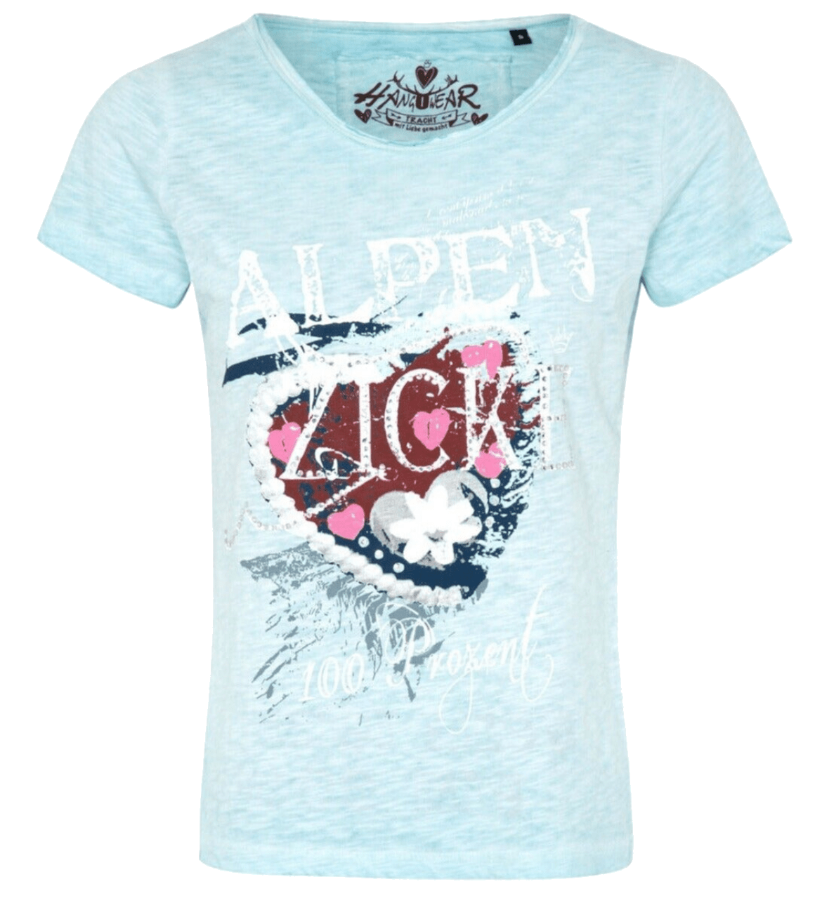 Kinder Madlshirt, HangOwear, Evi Kids, blau Kindershirt HangOwear