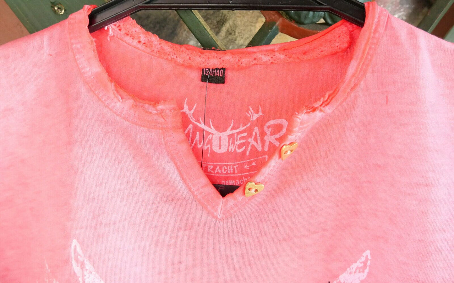Kinder Madlshirt, HangOwear, Rike, Pink, rot, Herz, AR Kindershirt HangOwear