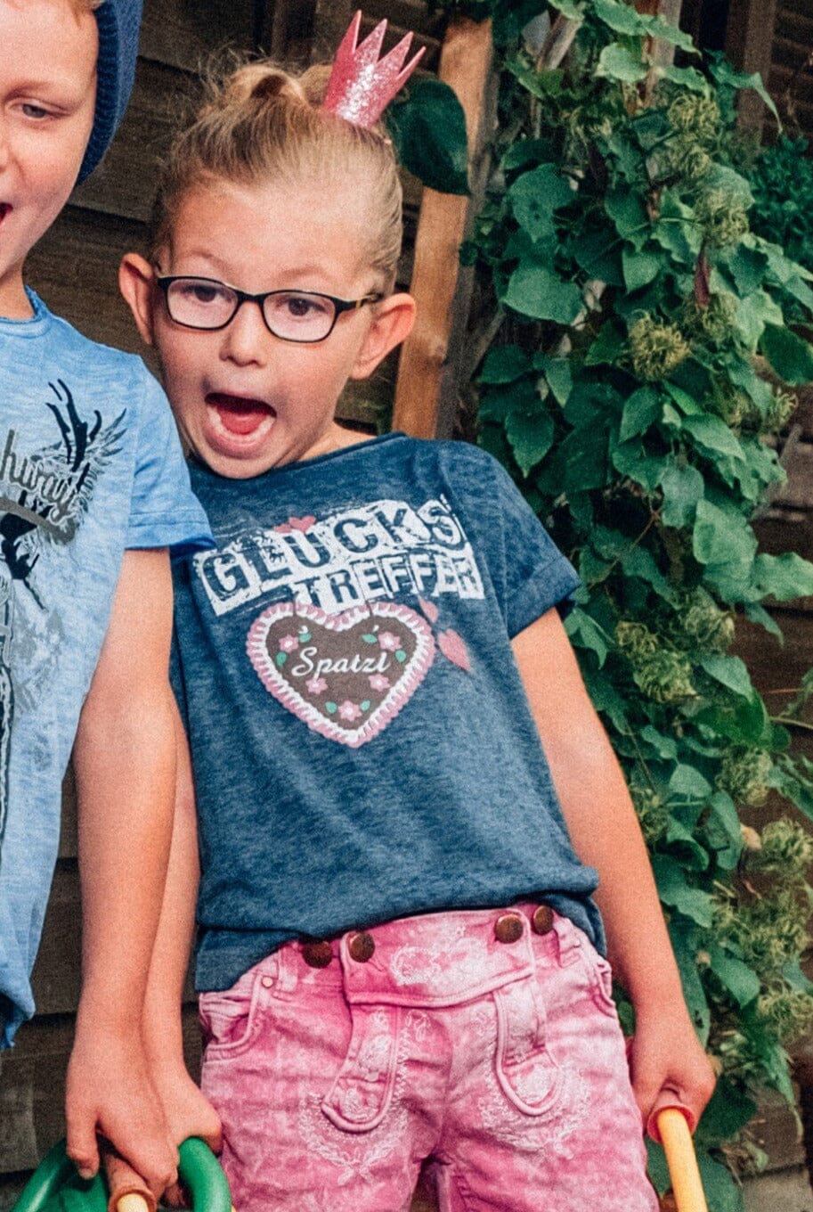 Kinder Madlshirt, HangOwear, Romy Kids, blau, 110/116 Kindershirt HangOwear