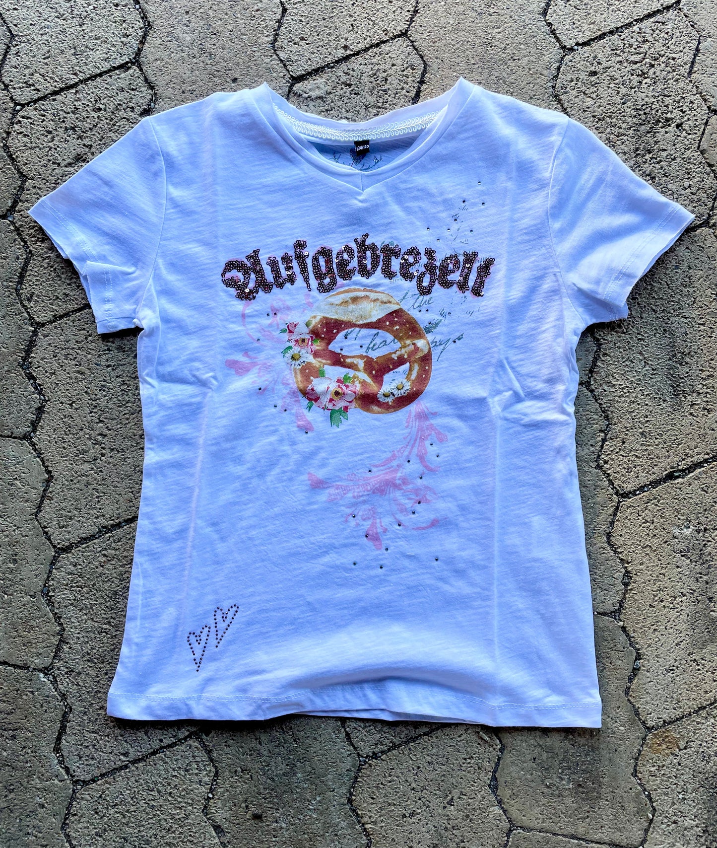 Kinder Madlshirt, HangOwear, Yelly Kids, weiß, Aufgebrezelt, Breze Kindershirt HangOwear