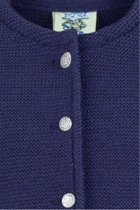 Kinder Trachtenjacke, Madl, Isar Trachten, dunkelblau Kinderjacke Isar Trachten