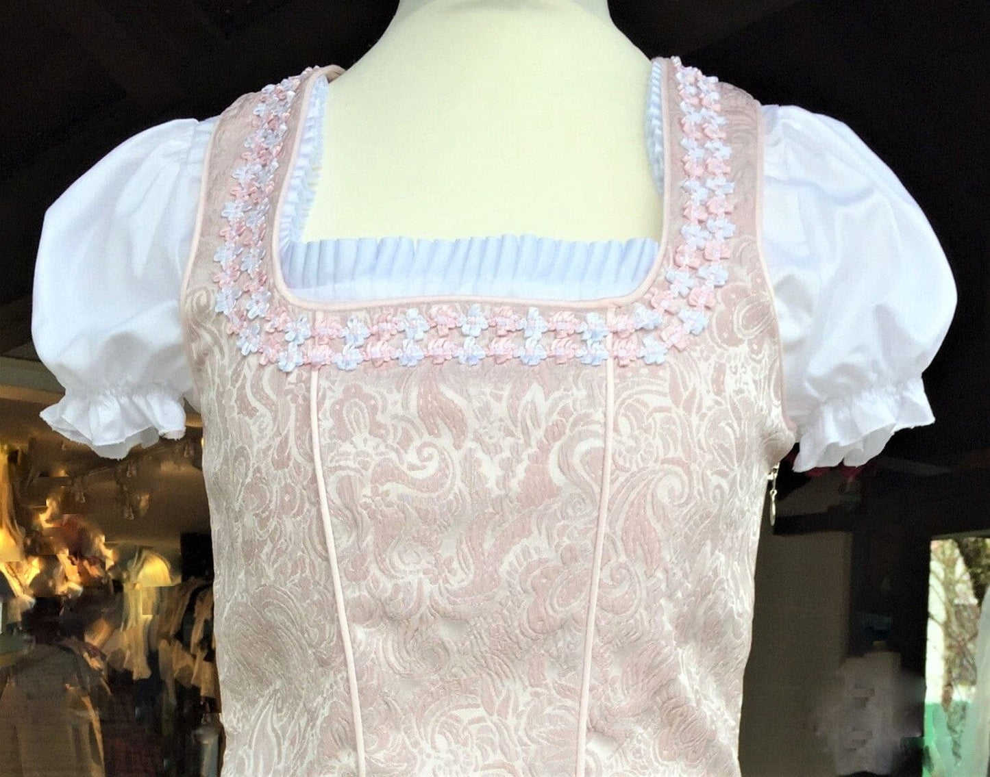 Kinderdirndl Kinga Madl, 2-Teiler, rosa, Mieder und Rock Kinderdirndl Kinga Mathe