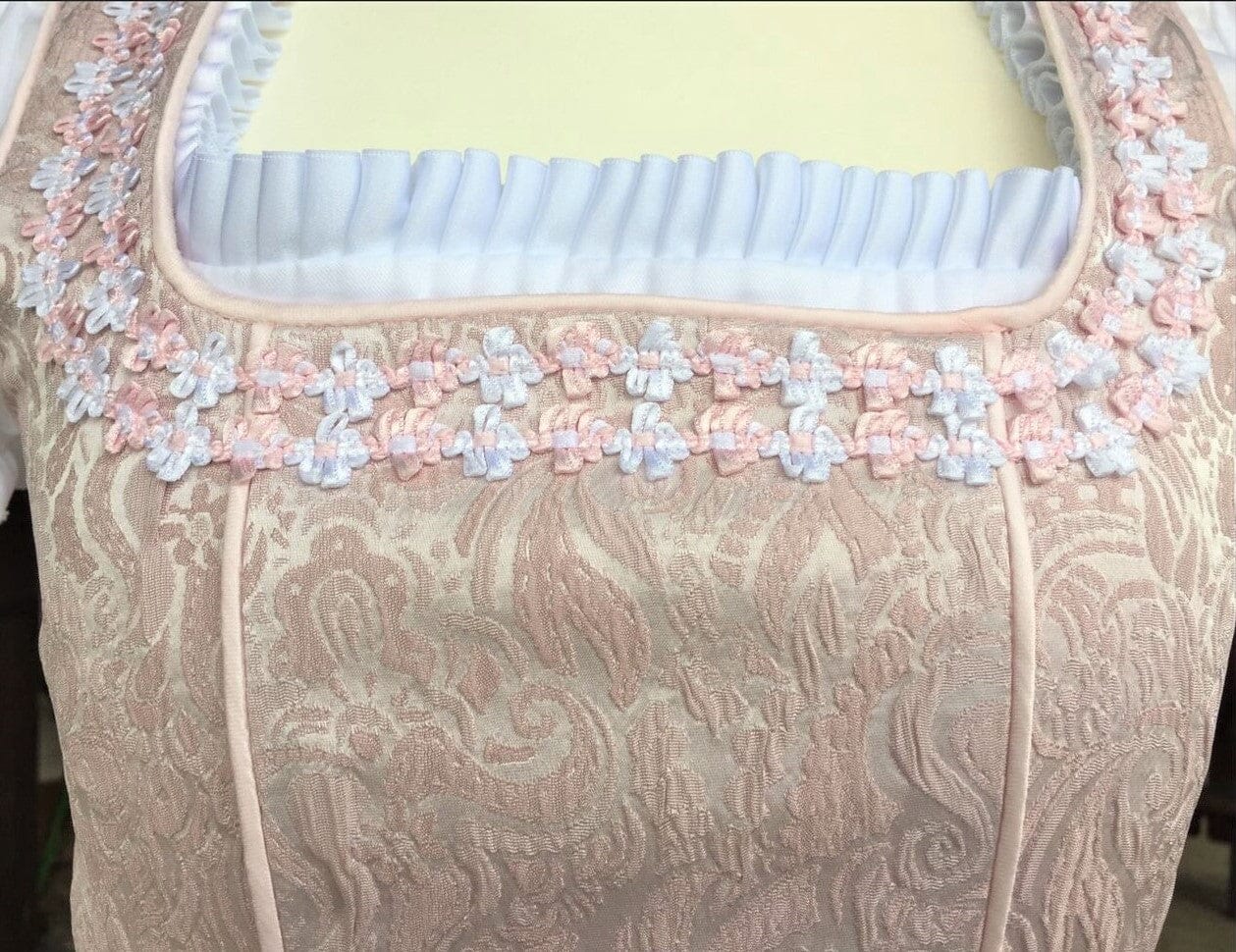 Kinderdirndl Kinga Madl, 2-Teiler, rosa, Mieder und Rock Kinderdirndl Kinga Mathe