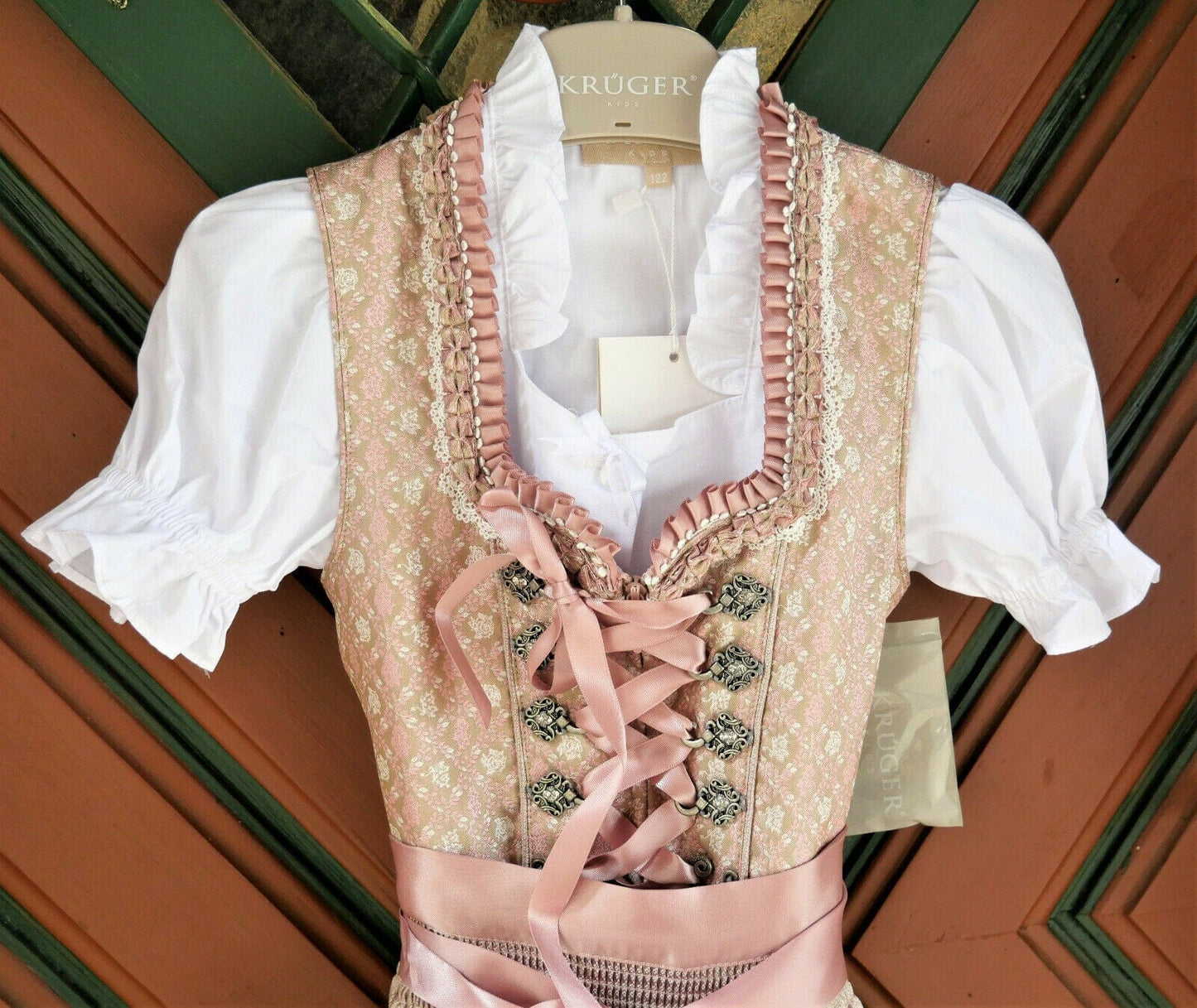 Kinderdirndl Krüger Madl, rosa Maggy Kinderdirndl Krüger