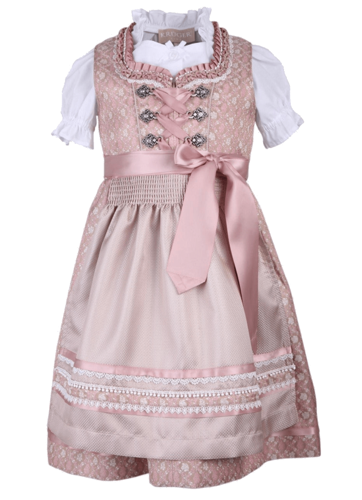Kinderdirndl Krüger Madl, rosa Maggy Kinderdirndl Krüger
