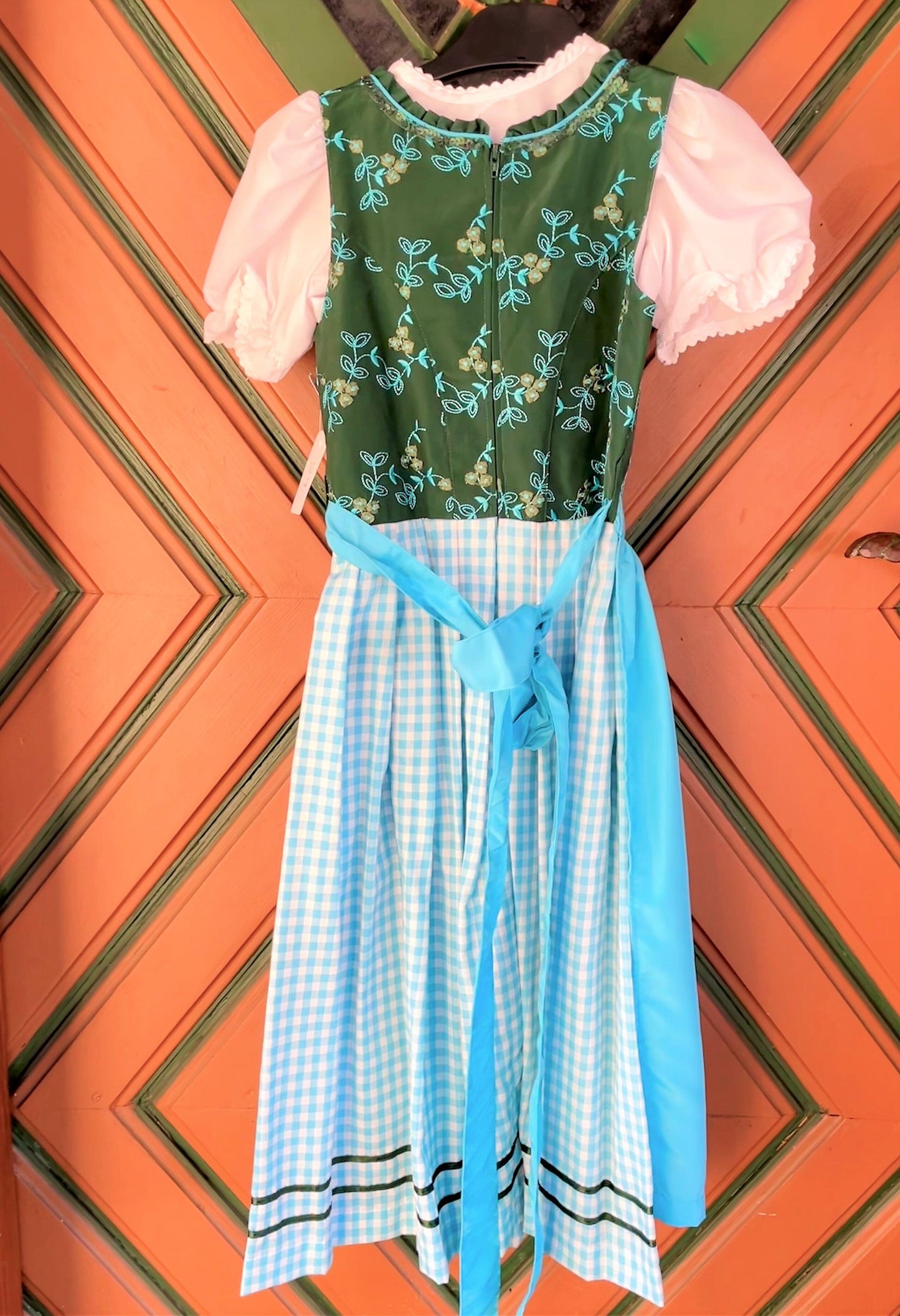 Kinderdirndl Madl, Hammerschmid, dunkelgrün, türkis Kinderdirndl Hammerschmid