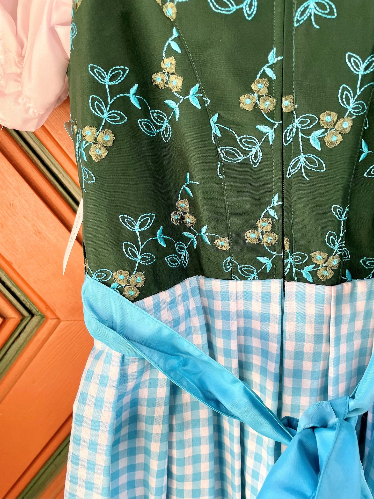 Kinderdirndl Madl, Hammerschmid, dunkelgrün, türkis Kinderdirndl Hammerschmid