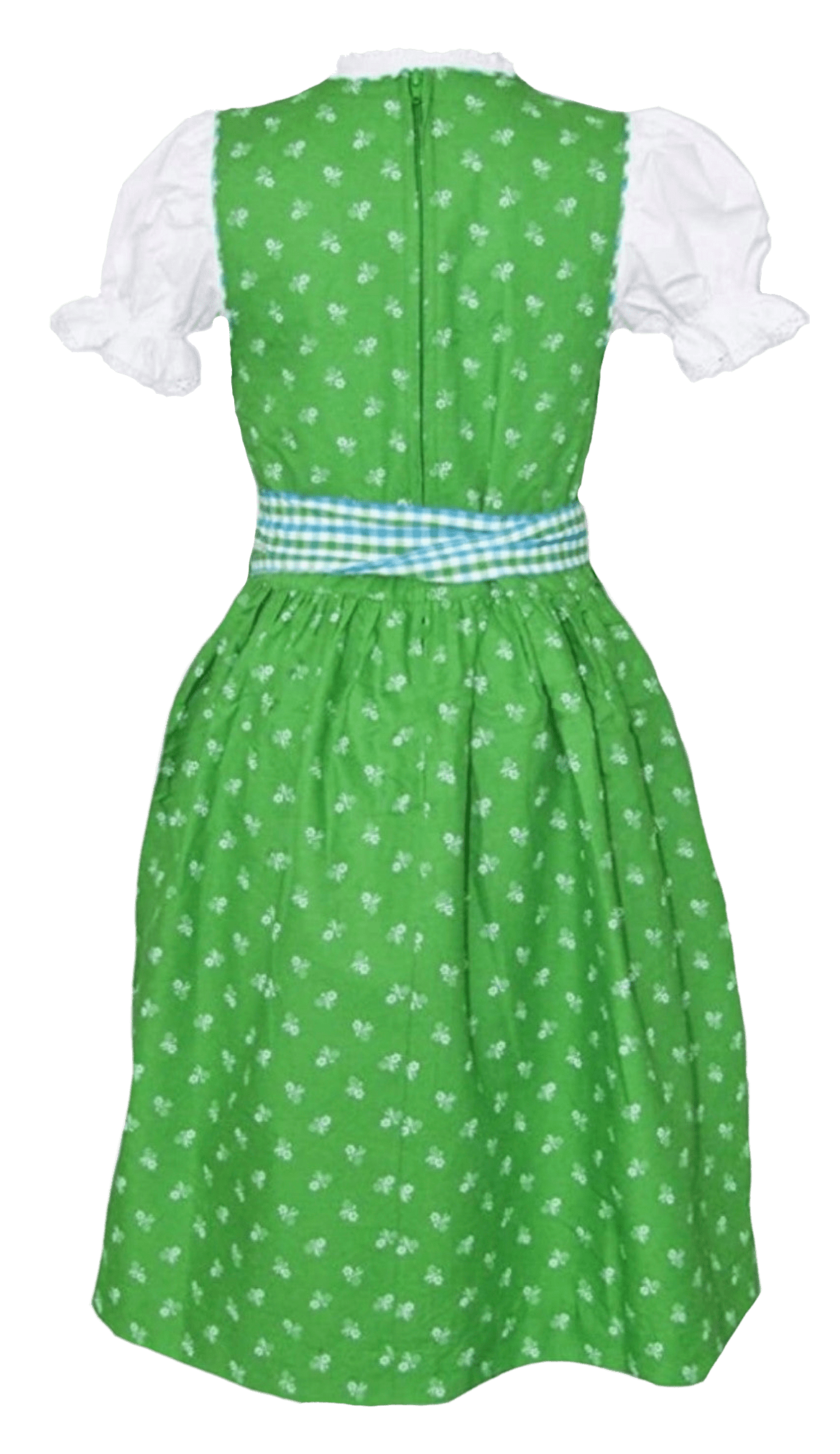 Kinderdirndl Madl, Isar Trachten grün kariert Kinderdirndl Isar Trachten