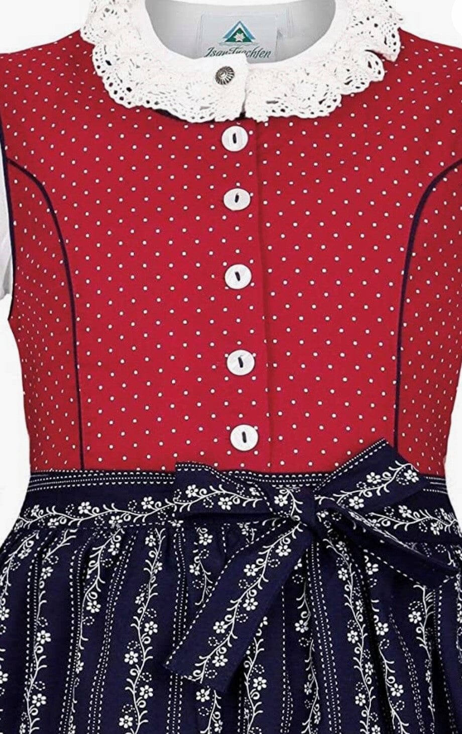 Kinderdirndl Madl, Isar Trachten rot, blau klassisch Kinderdirndl Isar Trachten