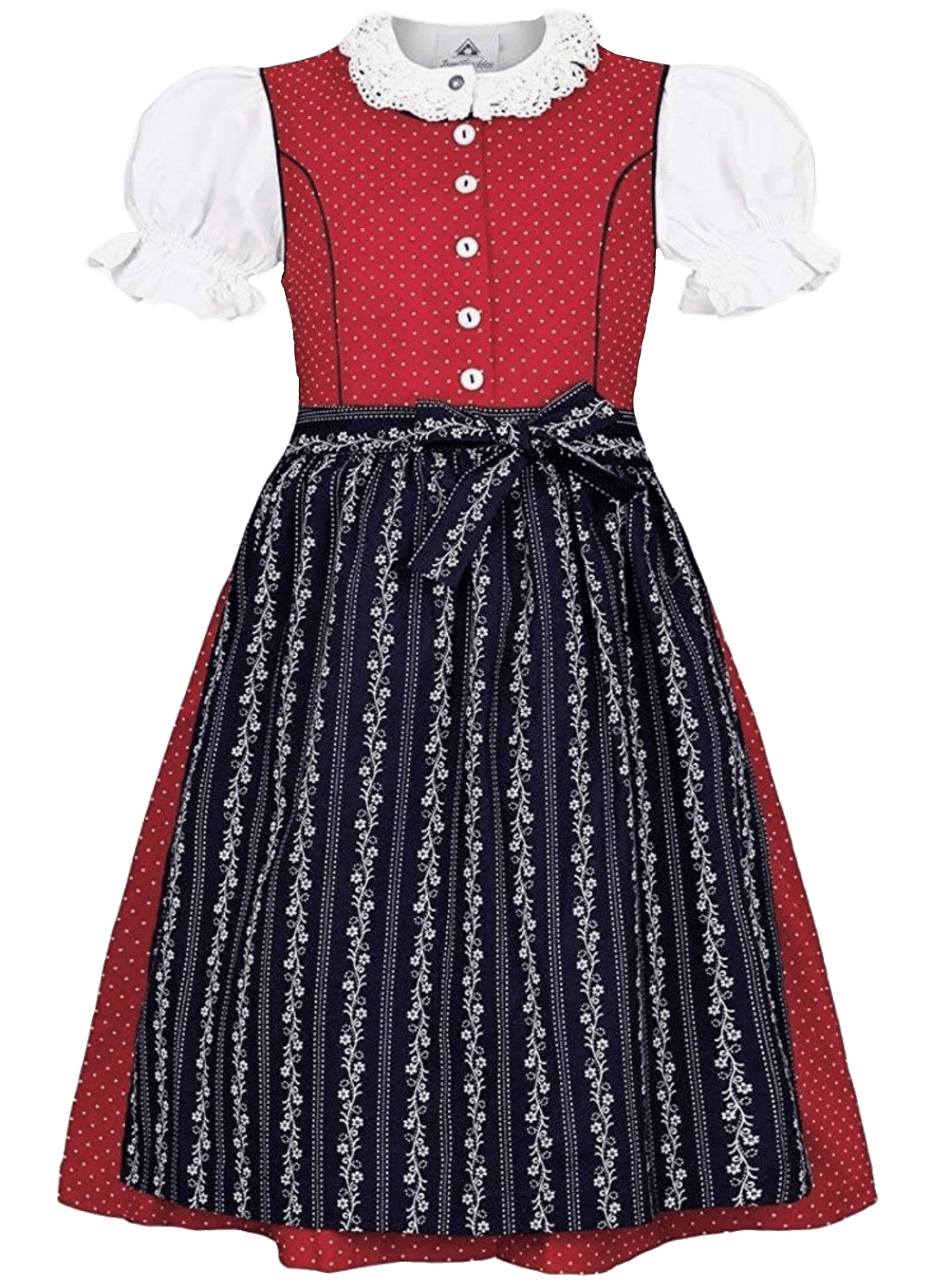 Kinderdirndl Madl, Isar Trachten rot, blau klassisch Kinderdirndl Isar Trachten