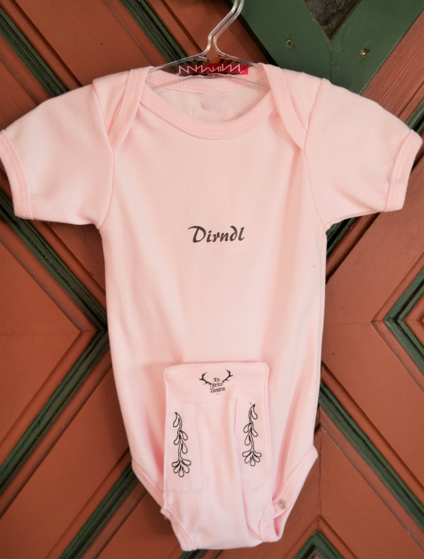 Madl Babybody, Tu Felix Austria, rosa, Dirndl, bayrisch Babybody Tu Felix Autria