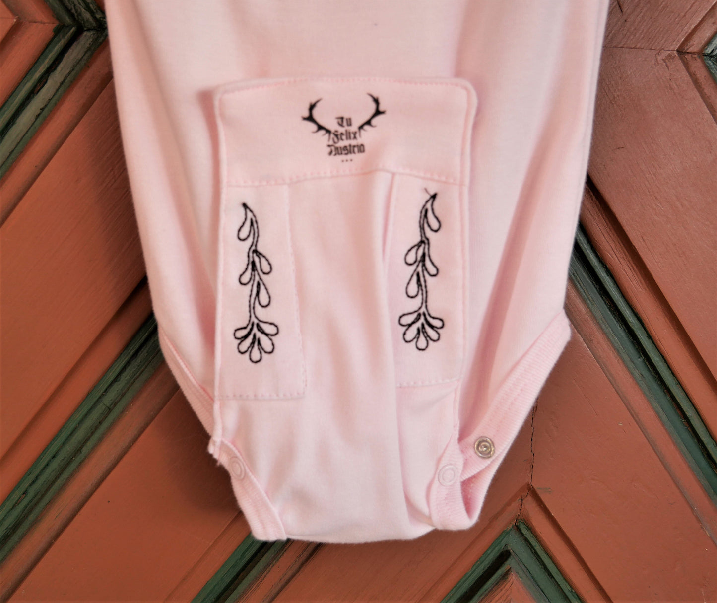 Madl Babybody, Tu Felix Austria, rosa, Dirndl, bayrisch Babybody Tu Felix Autria