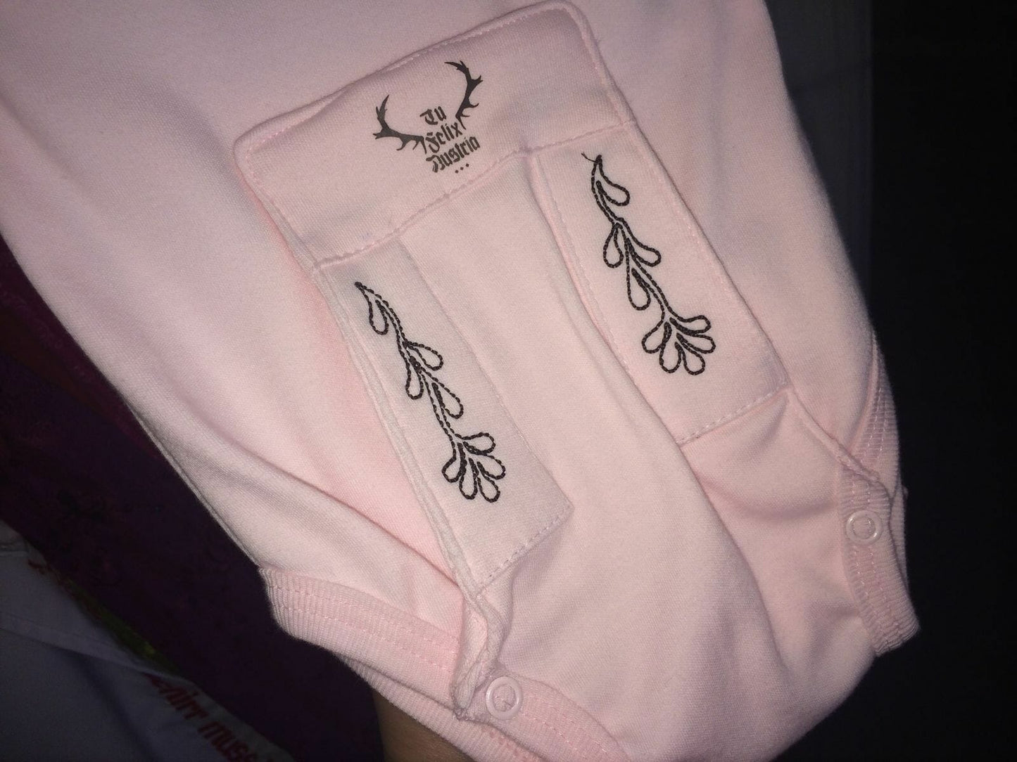 Madl Babybody, Tu Felix Austria, rosa, Dirndl, bayrisch Babybody Tu Felix Autria