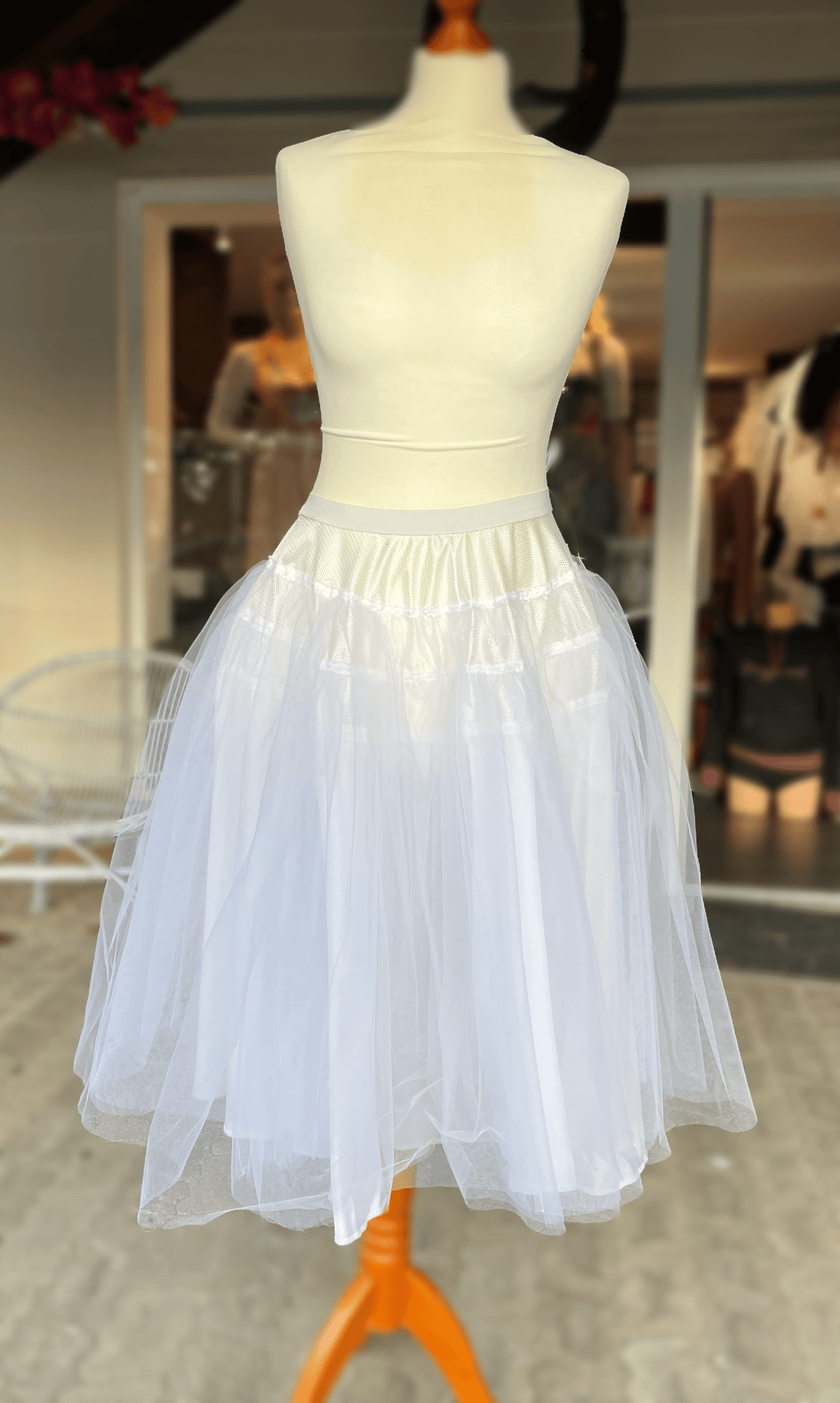 Petticoat, Unterrock Katinka weiß, 70 cm, Sportalm, Tüll Unterrock Sportalm