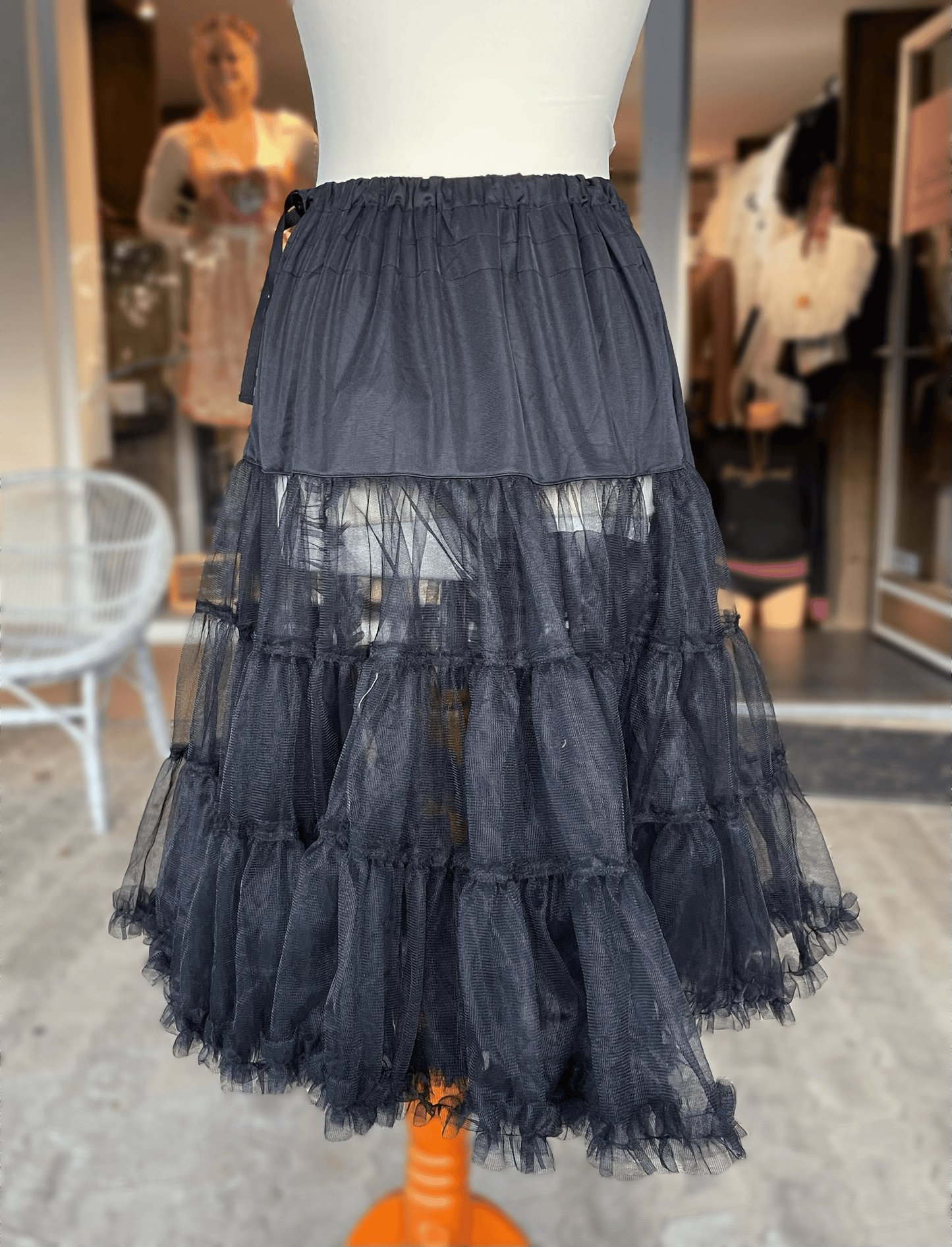 Petticoat, Unterrock schwarz, 60 cm 70 cm, Krüger Madl Unterrock Krüger