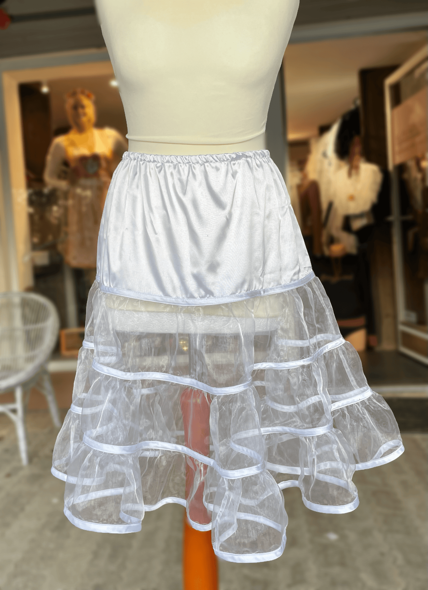 Petticoat, Unterrock weiß, 60 cm, Hammerschmid Unterrock Hammerschmid
