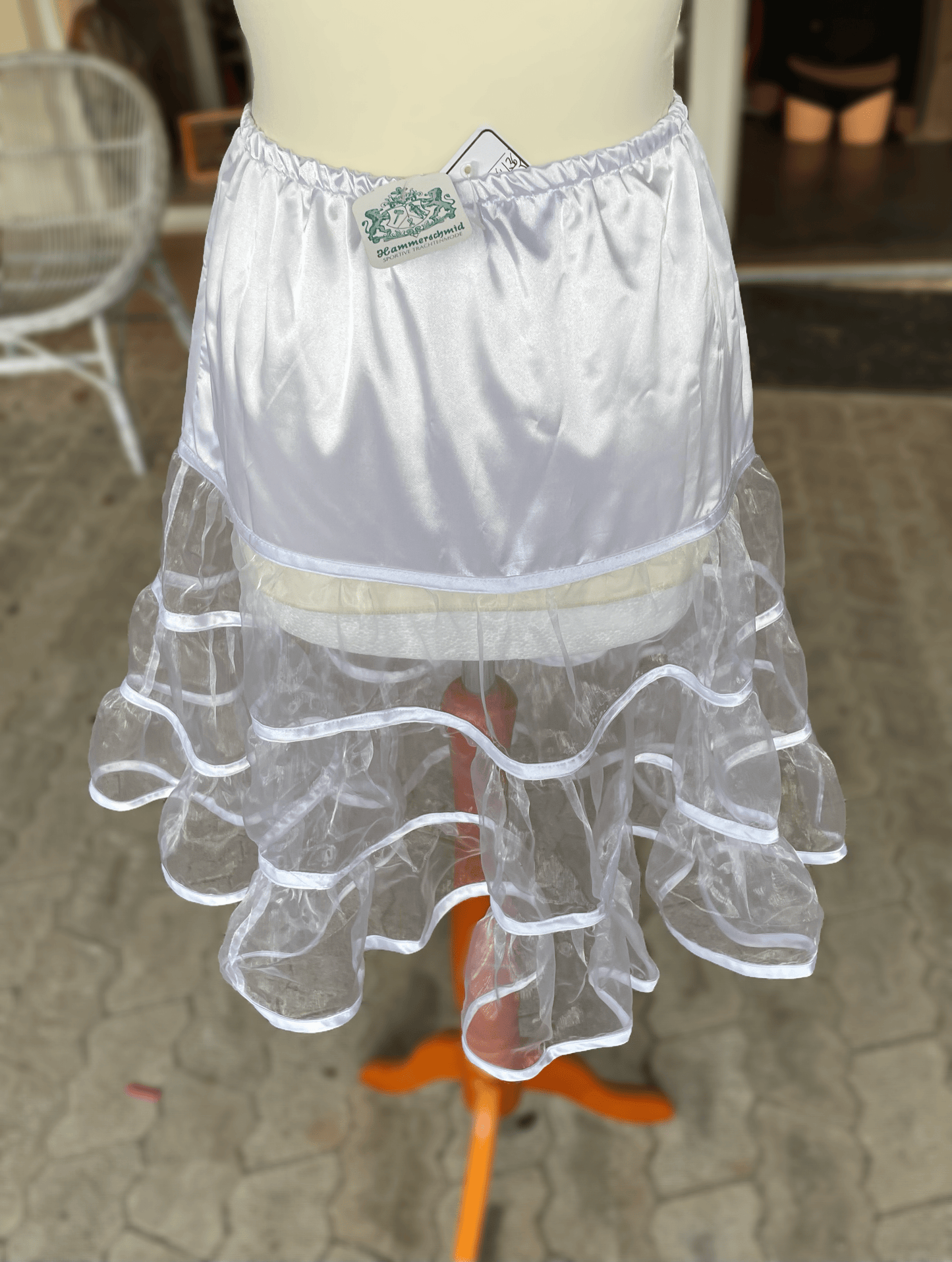 Petticoat, Unterrock weiß, 60 cm, Hammerschmid Unterrock Hammerschmid