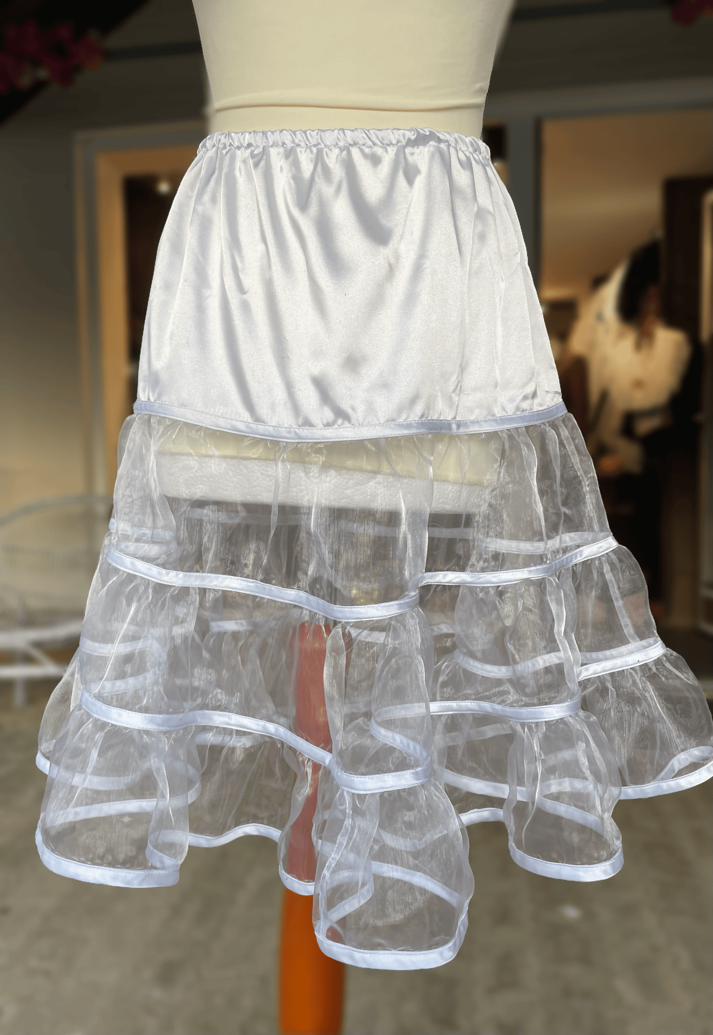 Petticoat, Unterrock weiß, 60 cm, Hammerschmid Unterrock Hammerschmid