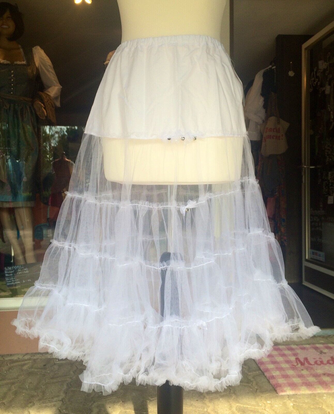 Petticoat, Unterrock weiß, 75 cm, MyChoise, Gr. S Dirndlunterrock Unterrock MyChoise