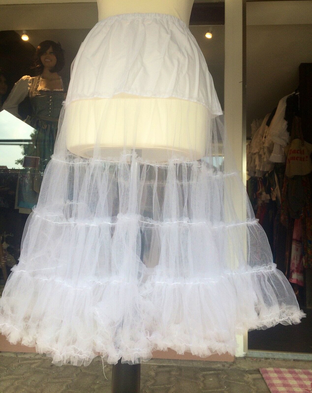 Petticoat, Unterrock weiß, 75 cm, MyChoise, Gr. S Dirndlunterrock Unterrock MyChoise