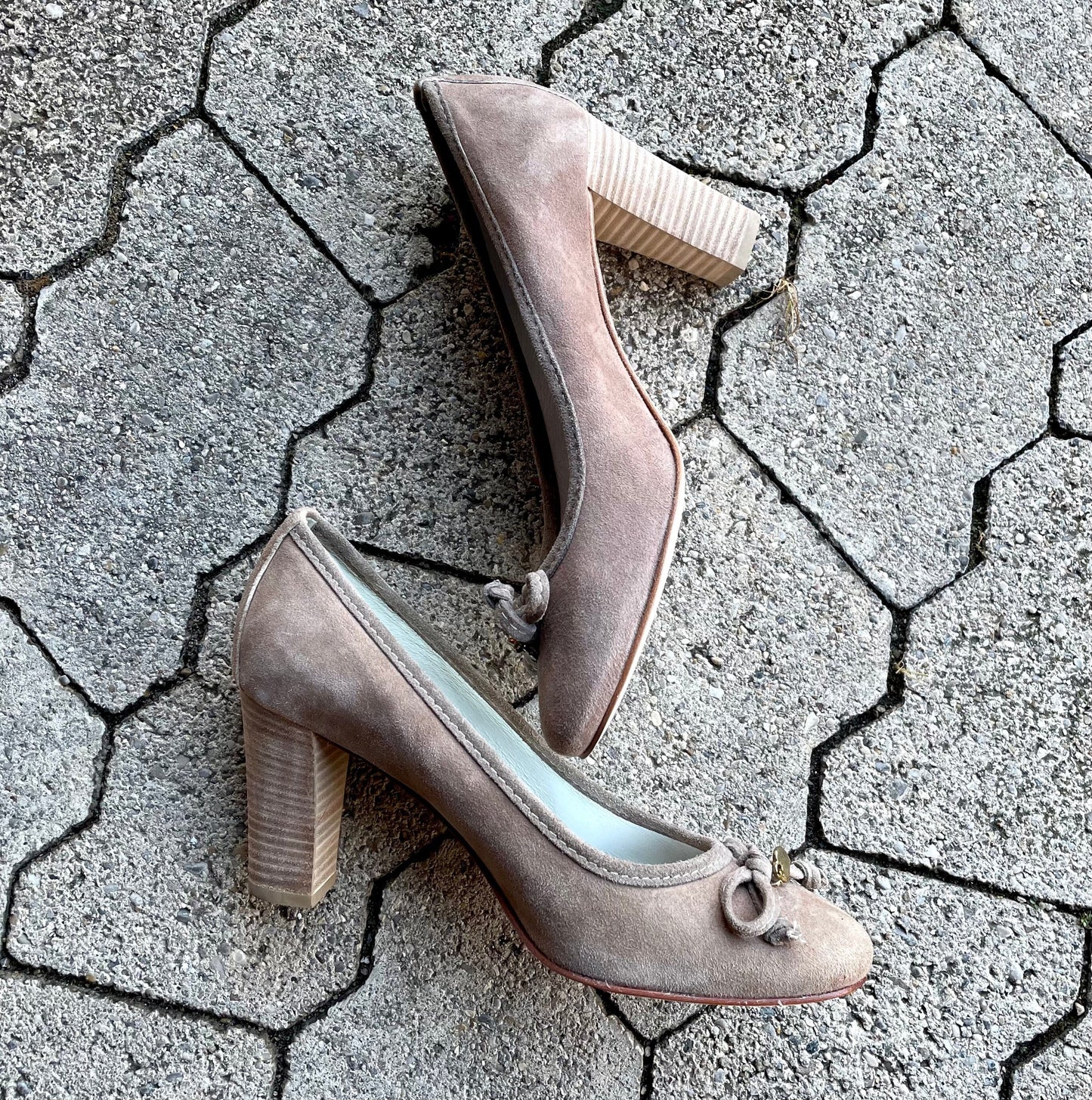 Pumps, Alberto la Torre, Schuhe, Velourleder, beige, taupe, Gr. 41 Schuhe Alberto la torre